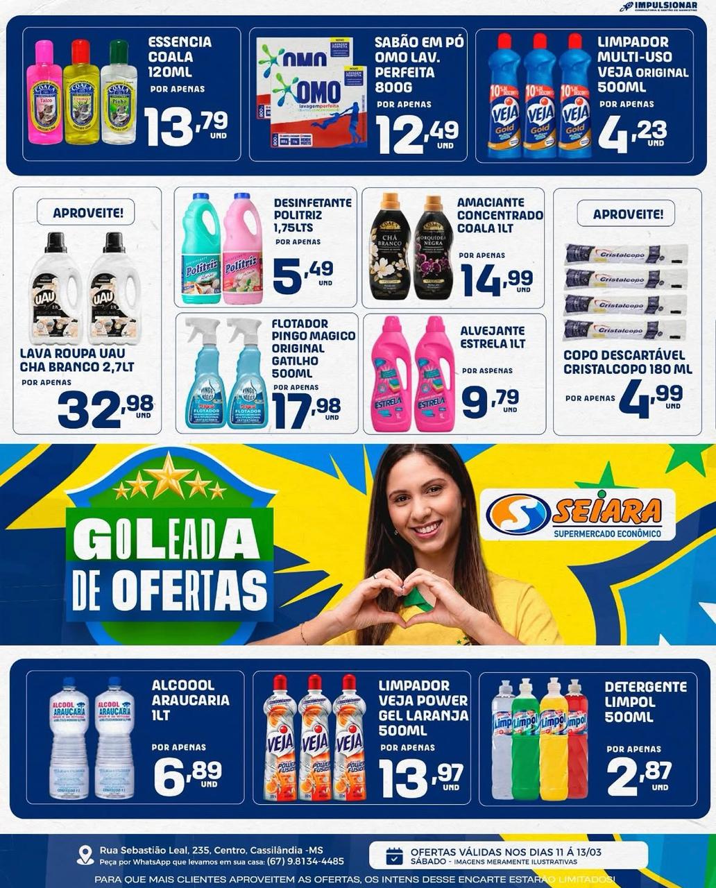 Seiara Supermercado Econômico: confira a "Goleada de Ofertas Seiara" (11/06 e 13/06)