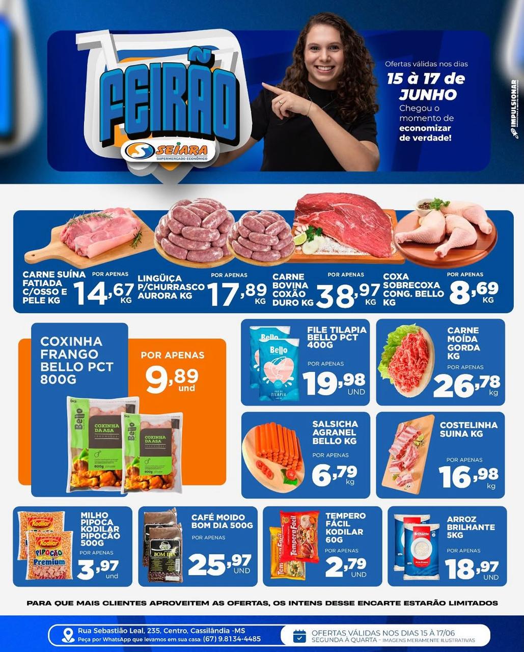 Seiara Supermercado Econômico: confira as ofertas do "Feirão Seiara" (15 à 17 de junho)