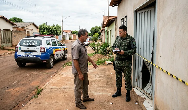 Resid&ecirc;ncia &eacute; arrombada e alimentos s&atilde;o furtados 