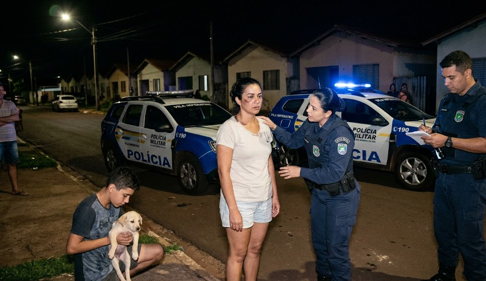 Homem agride esposa e arremessa filhote de cachorro no ch&atilde;o na Vila Imperatriz