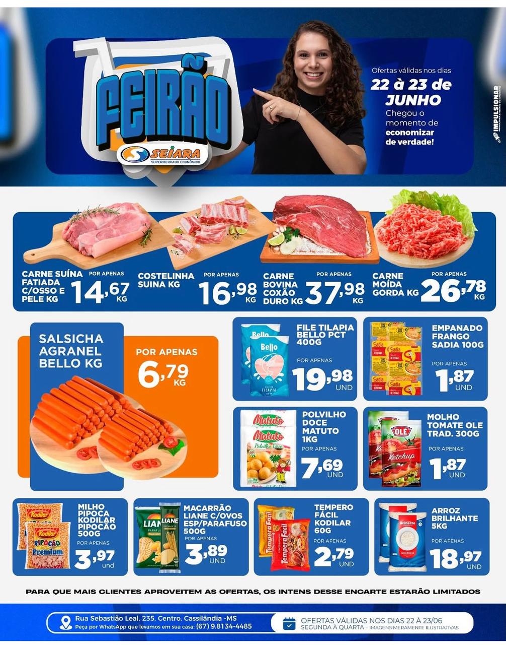 Seiara Supermercado Econômico: confira as ofertas do "Feirão Seiara" (22 e 23 de junho)