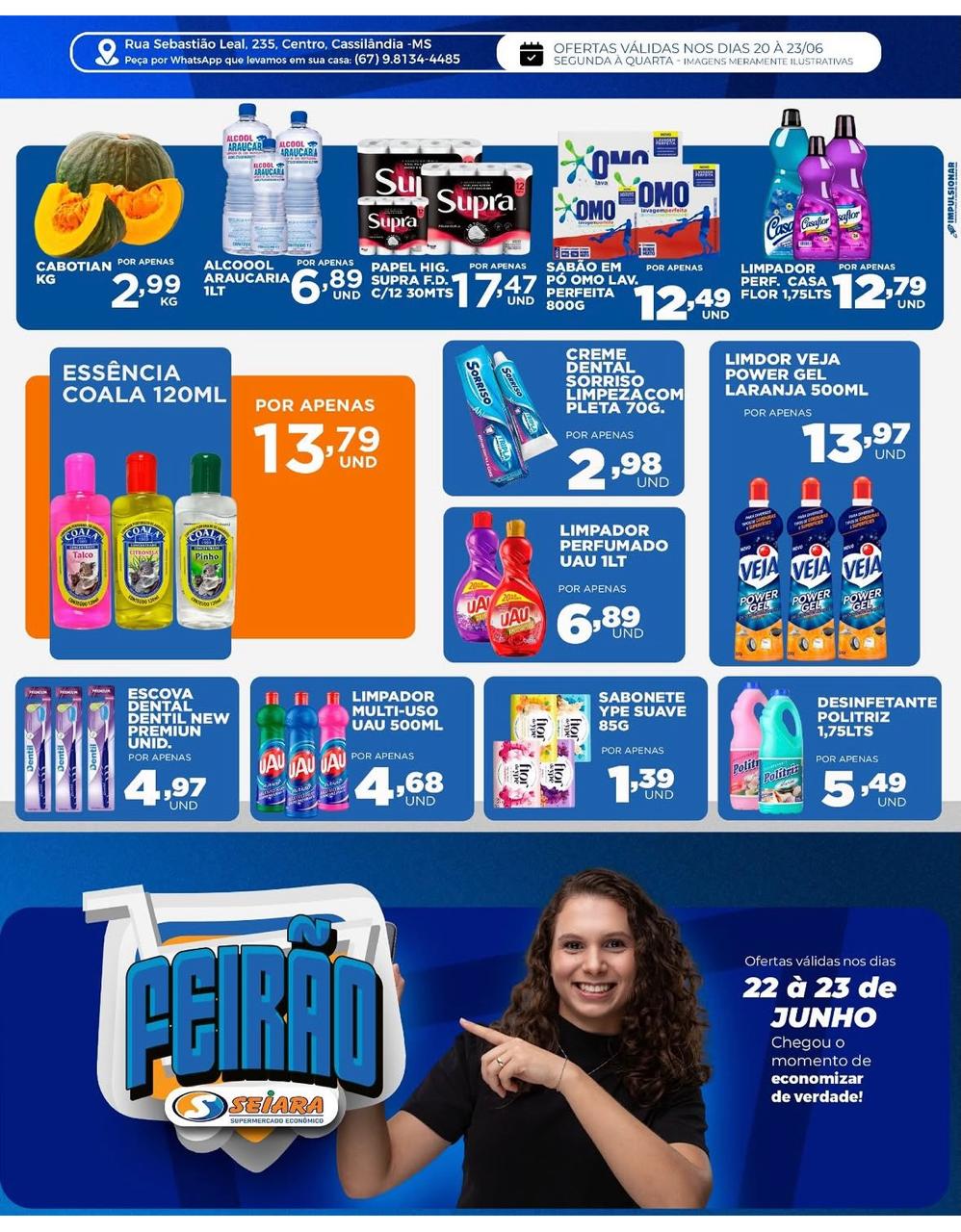 Seiara Supermercado Econômico: confira as ofertas do "Feirão Seiara" (22 e 23 de junho)