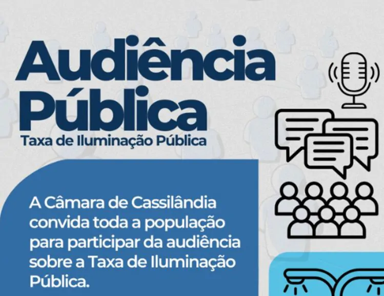 Audiência Pública: Câmara discute taxa de iluminação pública nesta terça-feira