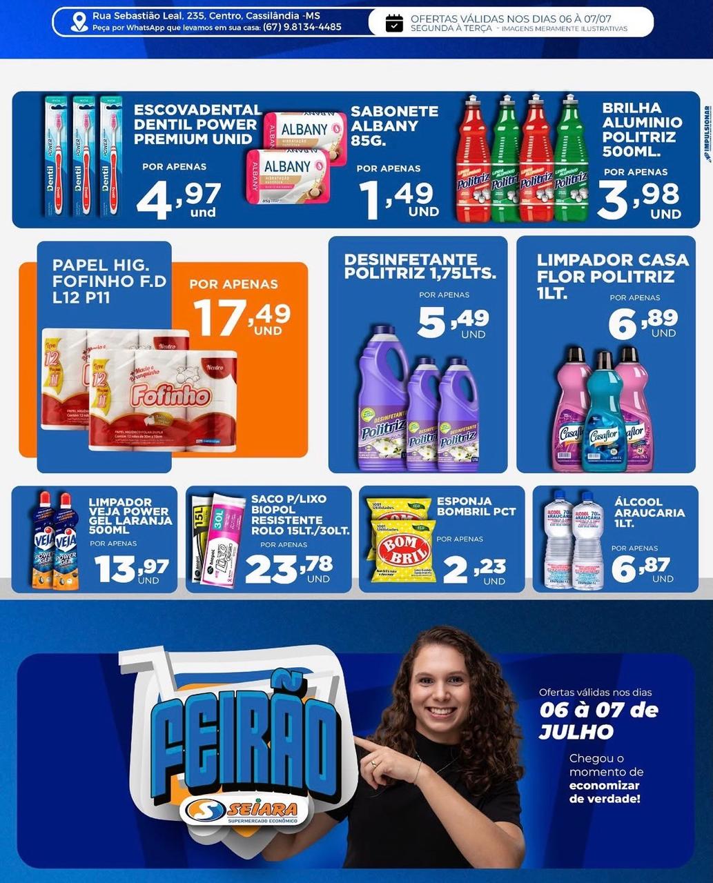 Seiara Supermercado Econômico: confira as ofertas do "Feirão Seiara" (06 e 07 de julho)