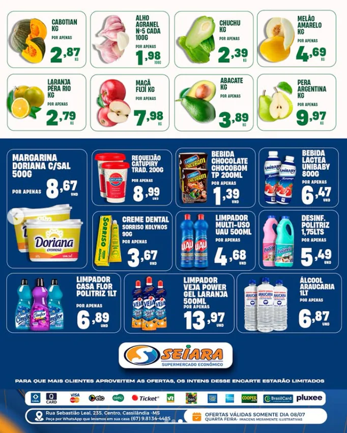 Seiara Supermercado Econômico: nesta quarta-feira tem Festival do Frango