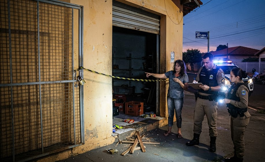 Criminosos arrombam cadeado e levam mercadorias na Vila Izanópolis