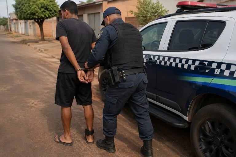 Homem com tornozeleira eletr&ocirc;nica &eacute; preso no Jardim Minas Gerais