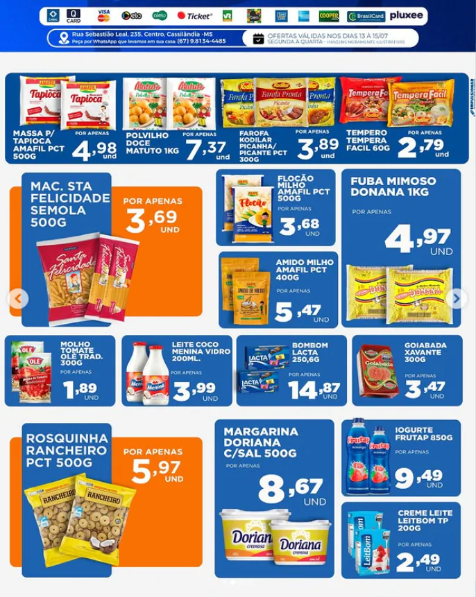 Seiara Supermercado Econômico: confira as ofertas do "Feirão Seiara" (13 a 15 de julho)