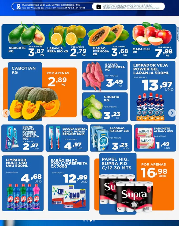 Seiara Supermercado Econômico: confira as ofertas do "Feirão Seiara" (13 a 15 de julho)