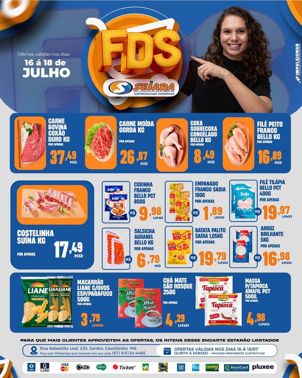 Seiara Supermercado Econômico: ofertas do Final de Semana (16 à 18 de julho)