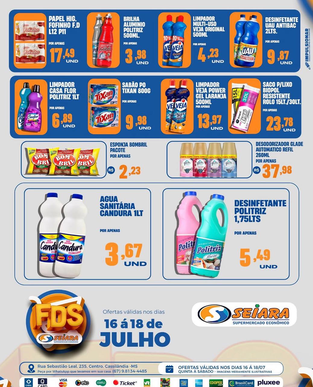 Seiara Supermercado Econômico: ofertas do Final de Semana (16 à 18 de julho)