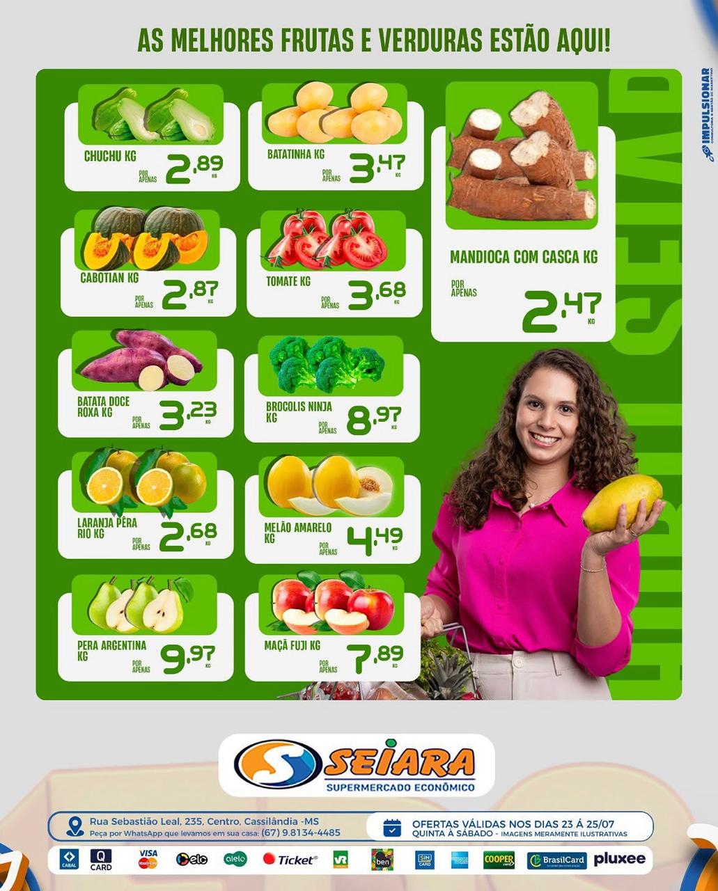 Seiara: ofertas do Final de Semana e do Festival da Carne (23 à 25 de julho)