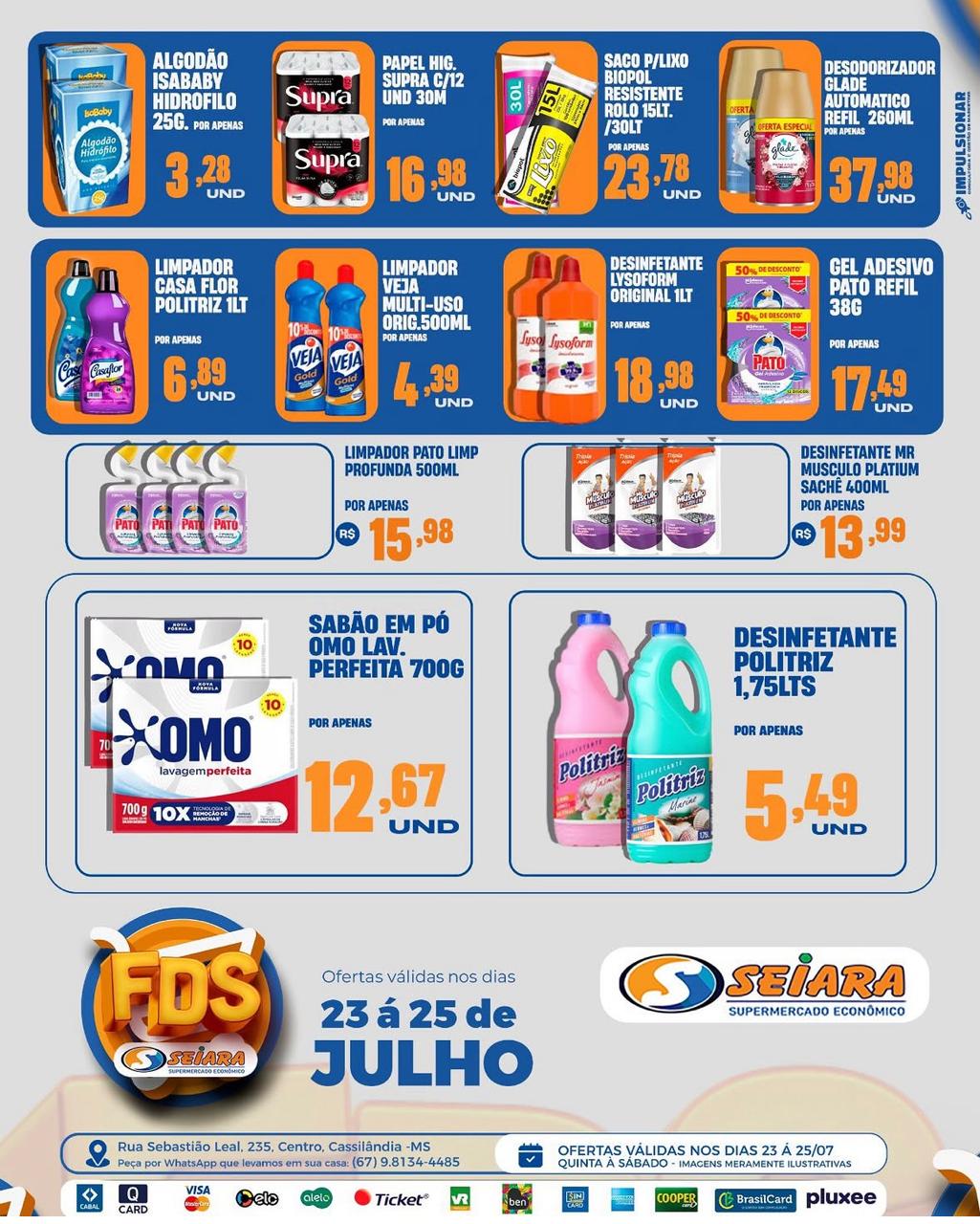 Seiara: ofertas do Final de Semana e do Festival da Carne (23 à 25 de julho)