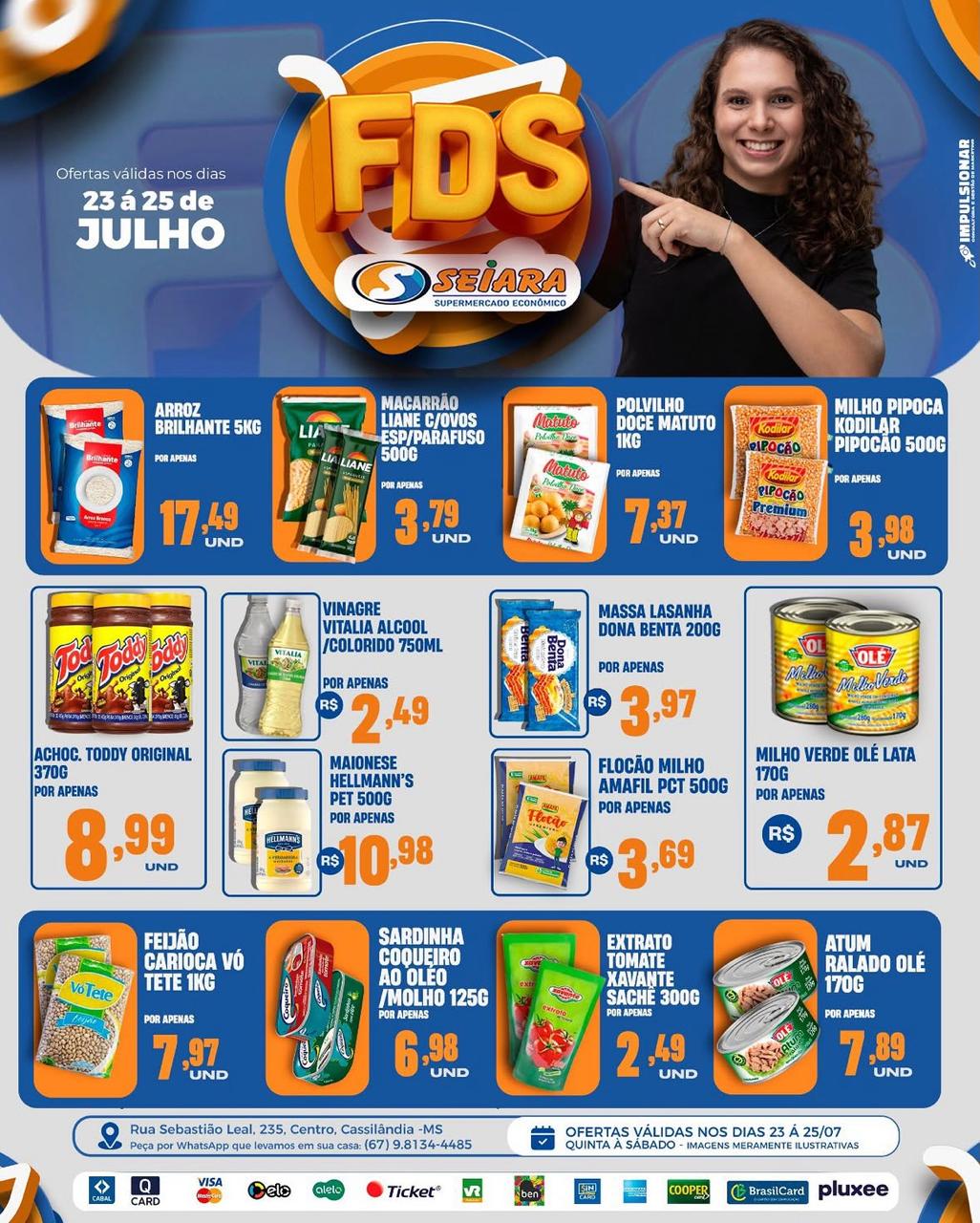 Seiara: ofertas do Final de Semana e do Festival da Carne (23 à 25 de julho)