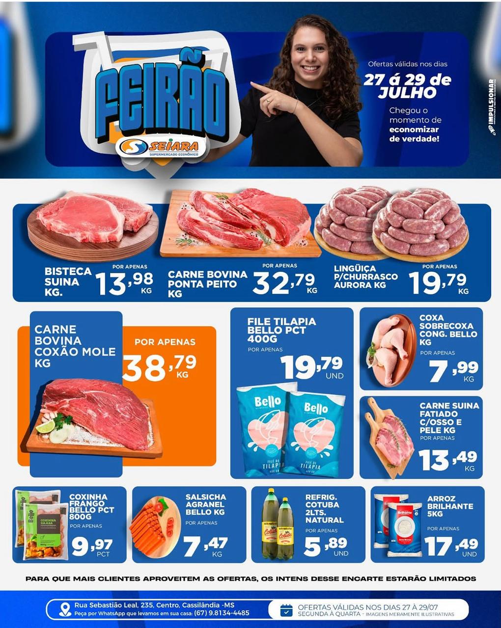 Seiara Supermercado Econ&ocirc;mico: confira as ofertas do "Feir&atilde;o Seiara" (20 a 21 de julho)